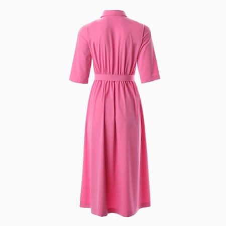 Women's dress Minaku: Enjoy color bright pink, river 44-8