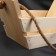Needlework box, wooden, 27 × 11 × 13 cm
