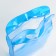 Cosmetic bag on the buttons, the color is transparent/blue