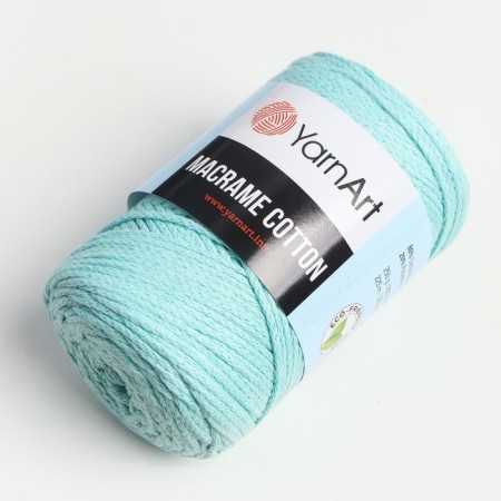Yarn "Macrame Cotton" 20% polyester, 80% cotton 225m/250g (775 mint)-1