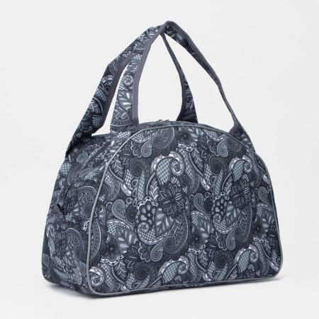 Road bag with lightning, a suitcase holder, color gray color