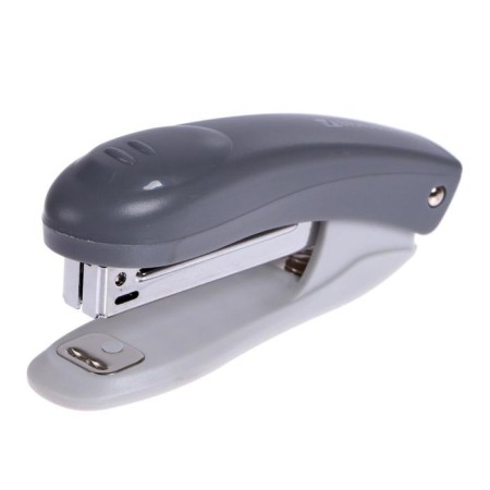 Stapler No. 10, up to 12 sheets, Brauberg Einkommen, plastic case, built -in anti -stepler, gray