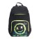 School backpack, 40 x 25 x 13 cm, Grizzly, ergonomic back, laptop department, black/yellow