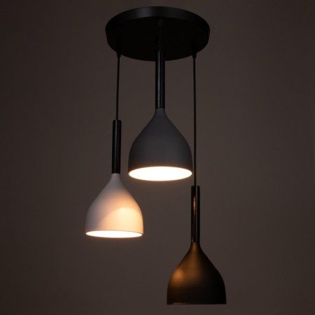 Lamp 2704/3 E27 40W Black-white-gray 30x30x20-90 cm-2
