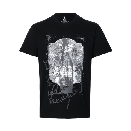 T -shirt male, black color, size 56 (4xl)-4