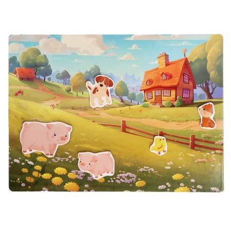 Magnetic set "Mom and kids"-9