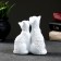 Figure "Cat and Cat" White, 14x13cm