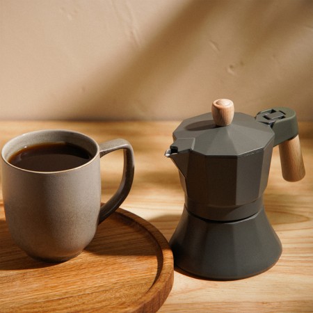 Coffee machine geyser Sl Home "Framo", 150 ml, 11 × 15.5 × 12 cm, olive color-6