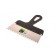 Spatula SIBRTTS 85464, 6x6 mm tooth, stainless steel, plastic handle, 200 mm