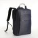 City backpack on a zipper, 2 pockets, with USB, blue color