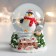 Souvenir Polystone Water Ball "A Puffy Penguin in a Scarf" 7x6.7x8.8 cm