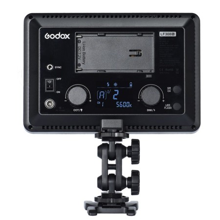 LED illuminator with the function of the GODOX LF308BI flash, Necessary, without a remote control-5