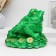 Piggy bank "Toad on money" Green, 22x25x23cm