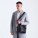 Male bag, black color