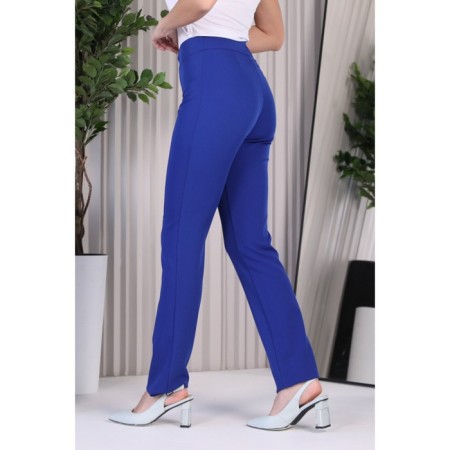 Female trousers, size 42, blue color-4