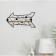 Wall hanger with a shelf "arrow", with backlight, 5 hooks, black