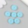 Busina silicone "flattened" blue ice d = 1.2 cm