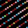 Rhinestones for decor, on adhesive, 2 mm, multi -colored