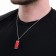 Music Life 4 Harly Harly, 8 tones, 3.5x1.5x1cm, chain 28cm, red