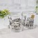 Glass mug "Wishes", 200 ml, inscription mix