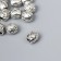 Busina for creativity Metal "Elubicated with Rombs" silver G208B831 0.9x1 cm