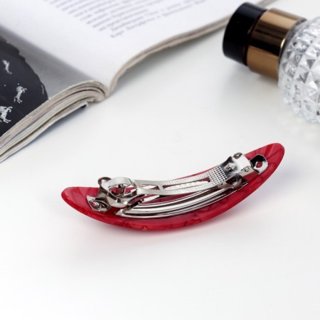 Hair clip for hair "Silva" stone print shine, 9 cm, mix-1