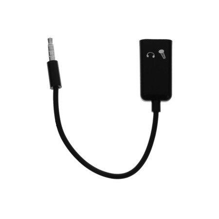 Audio-adapter cable Luazon, Jack 3.5 (4pin) (M) -2xjack 3.5 (3 PIN) (F), for micro and headphones
