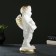 Figure "Angel with Mishka" mother of pearl 30x13x13cm