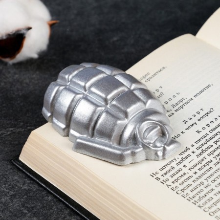 Press - papier "grenade lies" silver, 9cm
