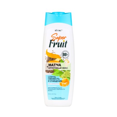 Superfruit hair shampoo “Match+Fruit mix”, freshness and purification, 500 ml