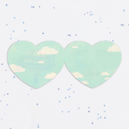 Valentine's postcard double "love to the clouds" balloon-2
