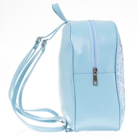 Baby backpack with bilateral sequins, 10 cm x 23 cm x 27 cm "Elsa and Anna", cold heart-5