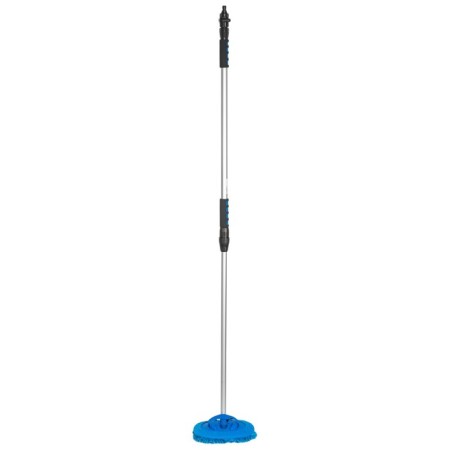 Pioneer ms022 mop for washing the floor, telescopic 100-180 cm, gray color with blue-7
