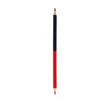 Pencil color, bilateral, red/blue
