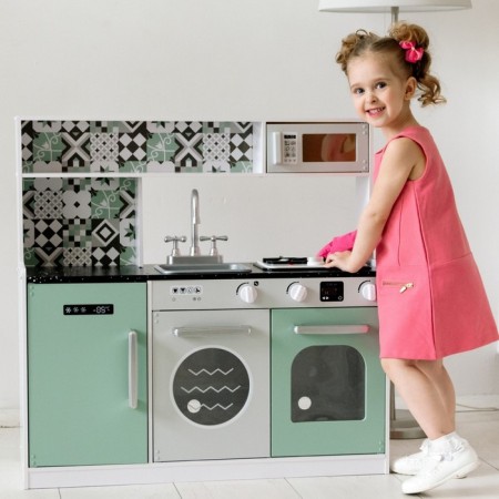 Children's Wooden Game Kitchen "Heidi Style" with an electric stove