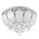 Economic Service chandelier with PDU 5034/6 6HE27, 40W chrome 50x50x24 cm