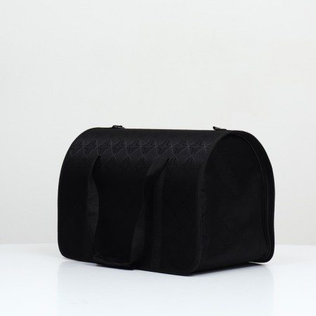 Bag - Animal Carriage "Lux", PVC, Jacquard, 49 x 30 x 35 cm, black-2