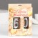Candle in the cake jubilee "line" (set 2 in 1), number 60, silver metallic, 6.5 cm