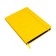 Leduced Diary A5, 140l, Cage, leatherette, elastic band, black cut, yellow