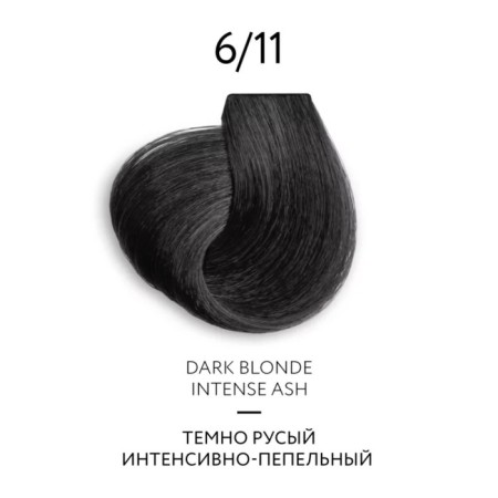 Cream-color hair Permanent Ollin Professional Color Platinum Collection, tone 6/11, 100 ml-1