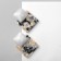 Acryl Earrings "Square" flat, colored