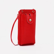 Baby bag on magnet, long belt, red color