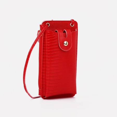 Baby bag on magnet, long belt, red color