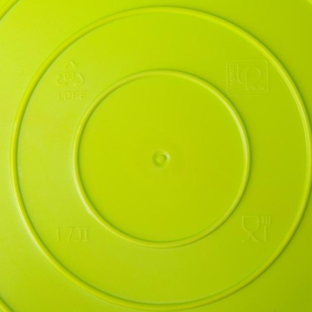 The underwear basket is soft, 17 l, 33 × 33 × 24.5 cm, the color is bright green-7