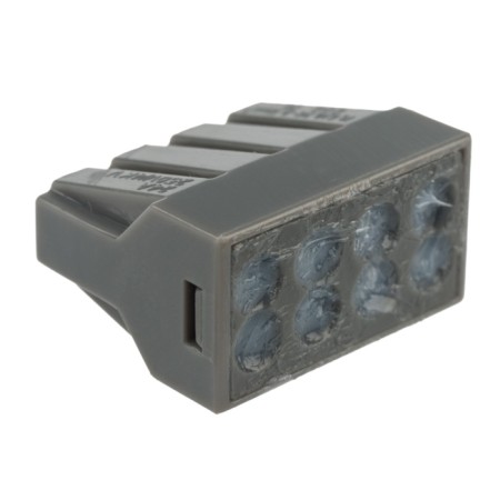 Express Klem with Paste QMS 773-308, 8-wire up to 2.5 mm², gray (50 pcs/° C) rexant
