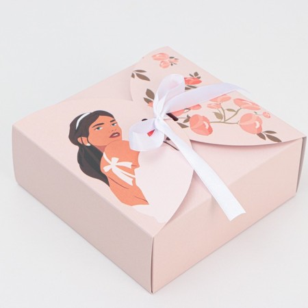 Box Gift team, packaging, "Girl", 16 x 16 x 6 cm