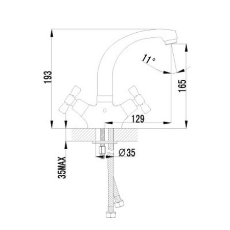 Lemark Benefit LM2507C washbasin mixer-1