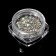 Rhinestones for decor, round, silver/holographic color