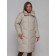 Coat insulated winter feminine, size 48, color light gray