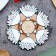 Standing for hot "bouquet of daisies", d = 12 cm, juniper